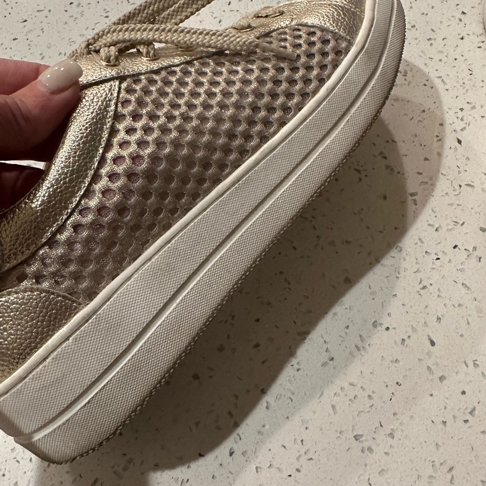 Steve Madden gold sneakers